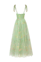 Beautiful Sweetheart Neck Floor Length Tulle Embroidery Floral Prom Dress BM bride