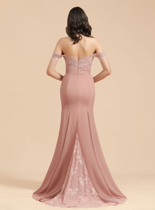 Sweetheart Off-The-Shoulder Sleeveless Mermaid Dress BMbride