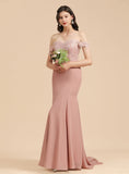 Sweetheart Off-The-Shoulder Sleeveless Mermaid Dress BMbride