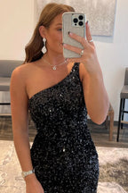 Elegant Sheath V Neck Sequin Homecoming Dress BM bride