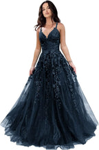 Tulle Prom Dresses for Women 2025 Sparkly Lace Appliques Long Ball Gowns Spaghetti Straps A - Line Evening Gowns - Bmbride