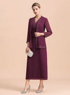 V-Neck Sleeveless Appliques Dress BMbride