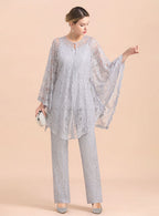V-Neck Spaghetti Straps Appliques Jumpsuit BMbride