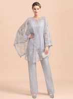 V-Neck Spaghetti Straps Appliques Jumpsuit BMbride