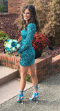 Elegant A-Line Off the Shoulder Homecoming Dress with Intricate Beading BM bride