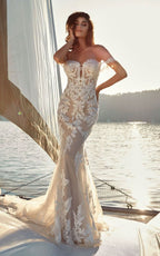 Women's Beach Spaghetti Strap Wedding Dresses for Bride 2025 Boho Long Lace Bridal Gowns for Wedding - Bmbride