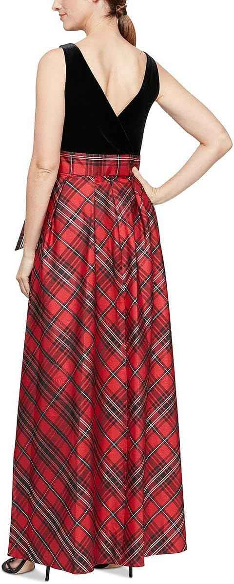 Women's Long Satin Mother of The Bride Dress with Pockets, Formal Party Gown (Petite and Regular Sizes) - Bmbride