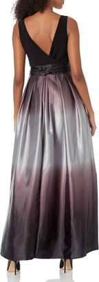 Women's Long Satin Mother of The Bride Dress with Pockets, Formal Party Gown (Petite and Regular Sizes) - Bmbride