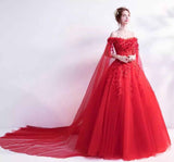Women's Off The Shoulder Dress Masquerade Ball Gowns Prom Dress 2025 - Bmbride