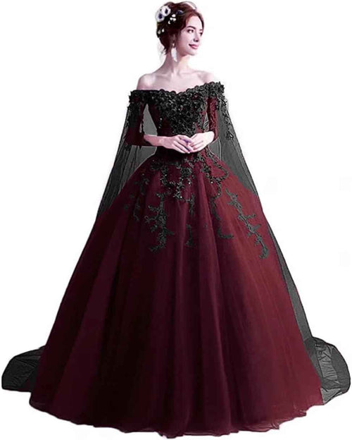 Women's Off The Shoulder Dress Masquerade Ball Gowns Prom Dress 2025 Bmbride
