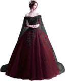 Women's Off The Shoulder Dress Masquerade Ball Gowns Prom Dress 2025 - Bmbride